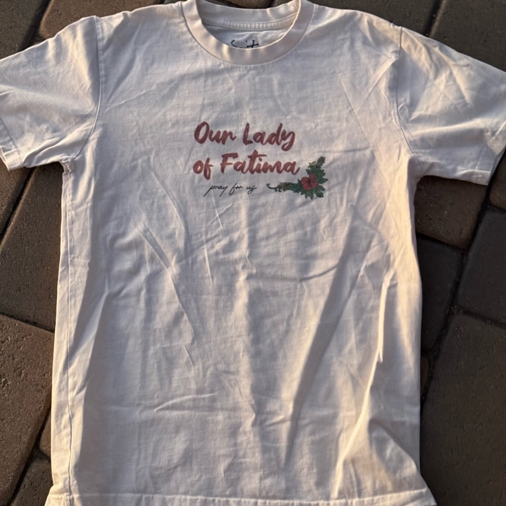 Our Lady of Fatima Cream T-Shirt